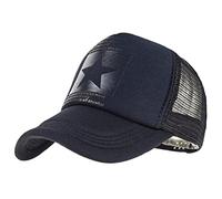 Joligiao Unisex Baseball Cap Mesh Sport Hat Quick Dry Polo Style Washed Dad Hats Adjustable Size Cotton Baseball Cap Foldable Outdoor Snapback Caps,Deep Black