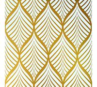 JOLIHOME Self Adhesive Wallpaper Vinyl Wrap Bedroom and Wall Decor Sticky Back Plastic Wallpaper for Living Room Sticker Paper Roll for Bathroom Worktop Vinyl Covering 44.5x1000cm,Golden