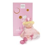 Jolijou - DC3400 Princess Doll in Blonde Fabric - Oriane - Les Demoiselles Précieuses - Gift Box - 30 cm - Elegant Soft Toy - Newborn Girl Gift Idea