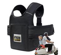 Jolik Child Safety Harness - Reflective Motorcycle Harnesses, Gedget Safety for on the Bike | Safe Belt for Traveling to Bikes Road School Long Drive Kidsafety