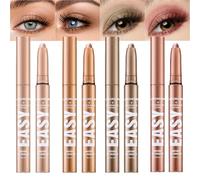 Jolilab Eyeshadow Pen Set 4 Colors Matte Professional Contour Shimmer Color Highlighter Eyeshadow Cream Eyeshadow Waterproof Long Lasting
