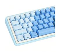 JOLINTAL 121 Keys Gradient Blue Keycaps, PBT Side Printed Keycaps, Cherry Profile Shine Through Keycap, Double Shot Backlit Keycap Set for Gateron Cherry MX Switches Mechanical Keyboards