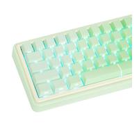 JOLINTAL 121 Keys Gradient Green Keycaps, PBT Side Printed Key Caps, Cherry Profile Shine Through Key Caps Double Shot Backlit Keycap Set for Cherry MX Switches Mechanical Keyboards