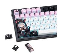 JOLINTAL 134 Keys PBT Cherry Profile Side Printed Dye-Sub Keycaps Set, Shine Through Key Caps for Mechanical Keyboard, Thick PBT for Gaming & Dark Room Use