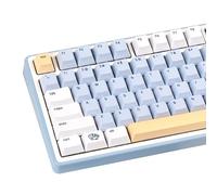 JOLINTAL Cute PBT Keycaps 130 Keys, Minimalist Style Blue and Yellow Penguin Keycaps, Cherry Profile Dye-Sublimation Custom Key Caps for Cherry MX Switches Mechanical Gaming Keyboard