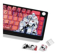 JOLINTAL PBT Keycaps Japanese Anime Dye Sublimation Keycap 131 Keys Cherry Profile Shine Through Side Print Custom Key caps Set for Mechanical Keyboard 61/64/75/84/87/104/108 ANSI Layout