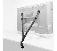 JOLIRSBOX Child Proof TV Safety Straps- TV Earthquake Strap Furniture Anchors Work for Baby Proofing Secures to TV Stand and Walls,Heavy Duty Metal Plate, Adjustable Strap, No Plastic Parts