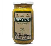 JOLKHABAR Kasundi 400gm Pack - Original Bengali Kashundi - Bengali Mustard Sauce - Authentic Traditional Handmade - Bangali Kasondi - Grandmother'S Recipe - 400g