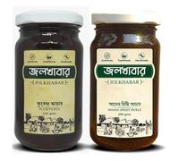 JOLKHABAR | Kul er Achar - Aam er Misti Achar 500 GMS Combo Pack | Jujube Pice - Mango Sweet Pickle | Authentic Traditional Handmade | Bengali Recipe | 500gms Pack (250 GMS Each) | Pack of 2