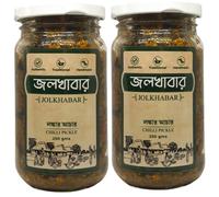 JOLKHABAR | LONKA r AACHAR 500gm Pack | Chilli Pickle | Authentic Traditional Handmade | Bengali Recipe | 500gms (250gms X Pack of 2)