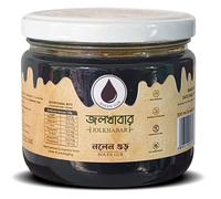 JOLKHABAR Nolen Gur - Liquid Date Palm Jaggery - Khajur Gur From Bengal Nalen Gur - Fresh & Pure - 100% Farm To Fork Traceability- 400Gm