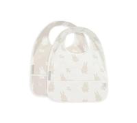 Jollein 029-864-67092 Bib Waterproof Set of 2 - Miffy & Snuffy Nougat