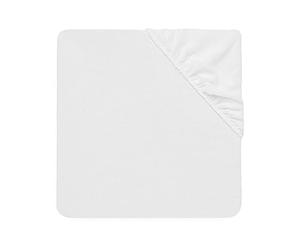 Jollein 550-507-00100 Fitted Sheet Terry Cloth, 60 x 120 cm, White
