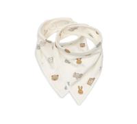 Jollein Baby Bandana - Pack of 2-100% Cotton - Baby Bib - with Press Studs - Washable - Triangle Scarf - Jollies