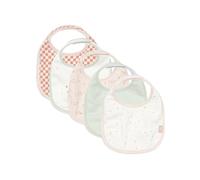 Jollein Baby Bib - Pretty Picnic - 5 Pack - Waterproof Bib - With Velcro Closure - Baby Bib - Drool Bib