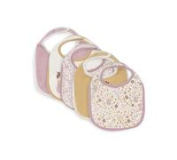 Jollein Baby Bibs - Flower Fairies - 5-Pack - Waterproof Bibs - with Velcro - Baby Bib - Bib Bandana