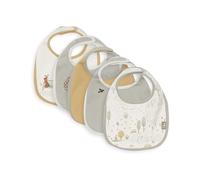 Jollein Lätzchen Baby - Tiny Park - 5er Pack - Lätzchen Wasserdicht - Mit Klettverschluss - Babylatz - Sabberlätzchen Baby