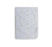 Jollein Baby Blanket - 75 x 100 cm - Cotton - for Baby Cot - Oeko-Tex Certified - Miffy Moments Cloudy Blue