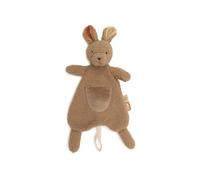 Jollein Baby Pacifier Cloth - Kangaroots - Soft Toy & Pacifier Cloth - Extra Soft - Baby Soother - With Attachment Loop - Perfect Newborn Gift - 28x11 cm