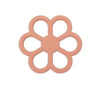 Jollein Baby Teether - Flower - Coral Rose - Baby Teething Toy - BPA Free - Silicone Baby Teether - Baby Toy - Helps Relieve Teething Pain