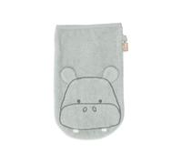 Jollein Baby Wash Cloths - Pack of 3 - Terry Cloth - 27 x 16 cm - 100% Cotton - Baby Wash Cloth - Oeko-Tex Certified - Hippo Happy