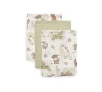 Jollein Barn Buddies Baby Face Cloths - Pack of 3 - Muslin - 15 x 20 cm - 100% Cotton - Oeko-Tex Certified