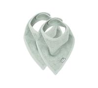 Jollein Bib Bandana Approx. 37 x 24.5 cm Ash Green Pack of 2 | 029-867-00095