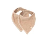 Jollein Bib Bandana Approx. 37 x 24.5 cm Biscuit Pack of 2 | 029-867-00103