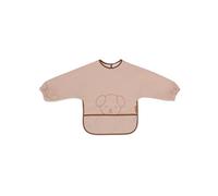 Jollein Bib with Sleeves Baby - Miffy Peekaboo, Wild Rose - Waterproof Bib with Velcro Fastening - Baby Bib - Drool Bib Baby