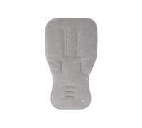 Jollein Buggy Seat Cover Summer Terry Towelling/Cotton - Universal Buggy Insert Also for Pushchairs - Reversible, Soft and Absorbent - Grey (Storm Grey) - 80 x 46 cm
