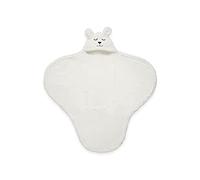 Jollein Bunny Wrap Blanket, 100 cm Length x 105 cm Width, Off White