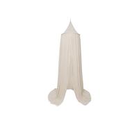 Jollein Canopy Cosy Check - 245 cm - Bed Canopy Baby Bed Nursery - Inner Loop for Mobile - OEKO-TEX Certified - Sand Nougat Check