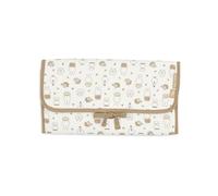 Jollein Changing Mat - Miffy Family Farm - With Pockets & Bow - Soft & Wipe Clean - Portable Changing Mat - Ideal for On the Go