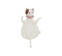 Jollein Comforter Baby Cat - Jill - Cream/White - Cuddly Toy & Pacifier Cloth - Extra Soft - Baby Security Blanket - Newborn Gifts - 28x13 cm