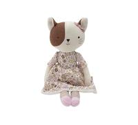 Jollein Cuddly Toy Cat Jill - Soft Doll with Dress - 30 cm - Knitted - Hand Washable - Soft Toy for Babies and Children - Newborn Gifts - Baby Toy