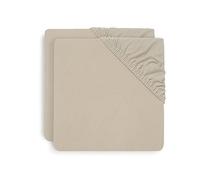 Jollein Fitted Sheet Cot Cotton 60 x 120 cm - Nougat - Pack of 2