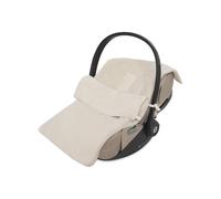 Jollein Footmuff Basic Knit - Oatmeal - for Infant Car Seat Group 0+ and Stroller - for 3-Point and 5-Point Harness - Knit Pattern and Fleece Lining