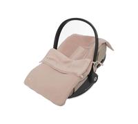 Jollein Footmuff Basic Knit - Wild Rose - for Infant Car Seat Group 0+ and Stroller - for 3-Point and 5-Point Harness - Knit Pattern and Fleece Lining