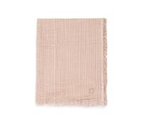 Jollein Fringe Moonstone Baby Blanket, Ivory, 75 x 100 cm, 100% Organic Cotton, For Baby Cradle, Muslin Blanket, 0.5 TOG, GOTS Certified, Ivory/Yellow