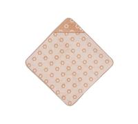 Jollein Hooded Baby Towel - Jacquard - Flower - 75x75cm - 100% Cotton - Terry Cloth - OEKO-TEX Certified - Hooded Baby Towel - For Boys & Girls