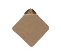 Jollein Hooded Towel Baby - Diego - 75x75cm - 100% Cotton - Terry - Oeko-TEX Certified - Baby Hooded Towel - Hooded Towel for Kids for Girls and Boys