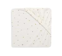 Jollein Jersey Fitted Sheet - For Crib - Kangaroots/Dusty Dot - 40/50x80/90cm - Cotton Fitted Sheet - OEKO-TEX Certified