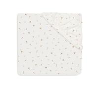Jollein Jersey Fitted Sheet - For Crib - Pretty Picnic/Flower Drops - 40/50x80/90cm - Cotton Fitted Sheet - OEKO-TEX Certified
