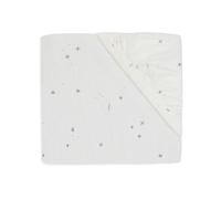 Jollein Jersey Fitted Sheet for the Cot, Twinkling, Sea Green, 60 x 120 cm, 100% Cotton, Oeko-Tex Certified