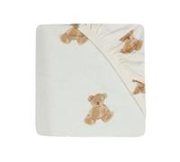 Jollein Jersey Fitted Sheet - Teddy Bear - 40/50 x 80/90 cm - 100% Cotton - Fitted Sheet - Teddy Bear Print
