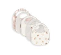 Jollein Lätzchen Baby - Animal Friends - 5er Pack - Lätzchen Wasserdicht - Mit Klettverschluss - Babylatz - Sabberlätzchen Baby