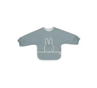 Jollein Miffy Peekaboo Bib with Sleeves - Sea Green - Waterproof - Velcro Closure - Baby Bib (Pack of 2)