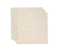 Jollein Muslin Cloths Baby - 70 x 70 cm - Pack of 3-100% Cotton - Soft and Absorbent - Versatile - Burp Cloths Baby - Woolly