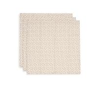 Jollein Muslin Cloths Baby - 70 x 70 cm - Pack of 3-100% Cotton - Soft and Absorbent - Versatile - Burp Cloths Baby - Soft Plumes