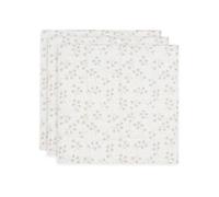Jollein Musselin Tuch Baby - Leafy Dreams - 3er Pack - 70x70cm - 100% Baumwolle - Spucktücher Baby - Oeko-TEX Zertifiziert